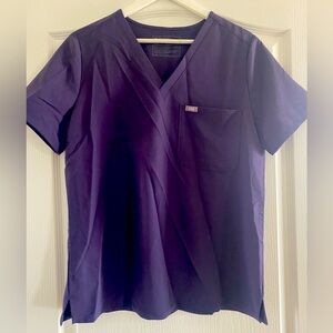 Figs purple scrub top L
